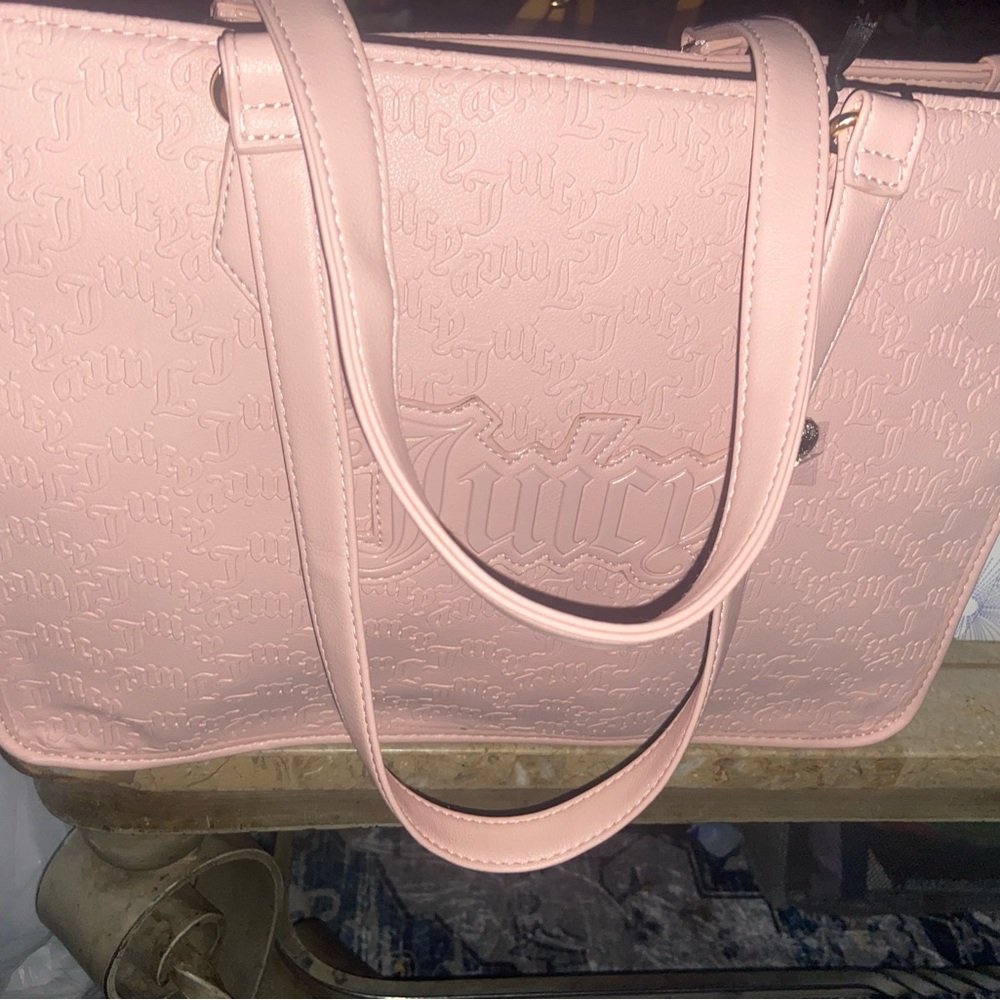 Juicy Couture Light Pink Embossed Tote
